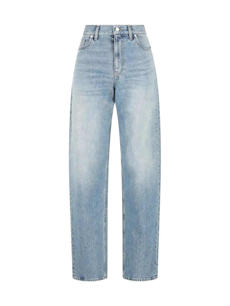 Gucci Straight Jeans in Bleached Blue