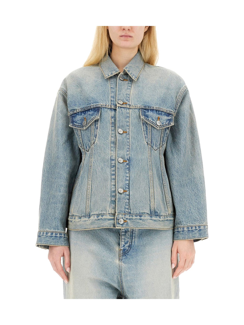 Balenciaga Hourglass Denim Jacket