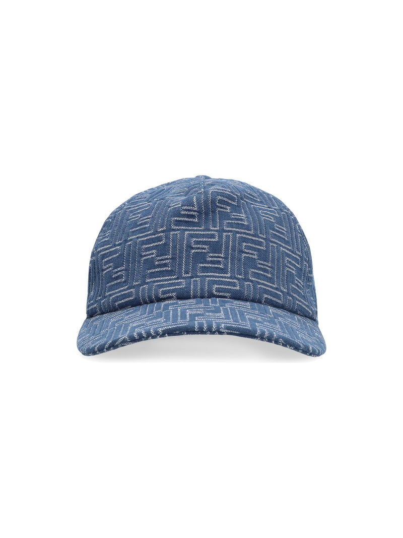 FENDI FF Denim Baseball Cap