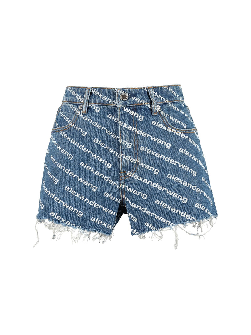 Alexander Wang Bite Shorts with Logo Print