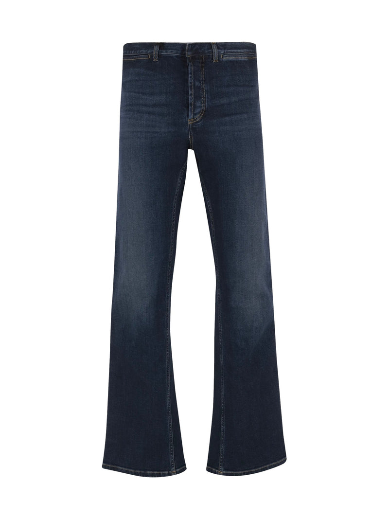 Gucci Bootcut Jeans in Dark Denim with Web Stripe