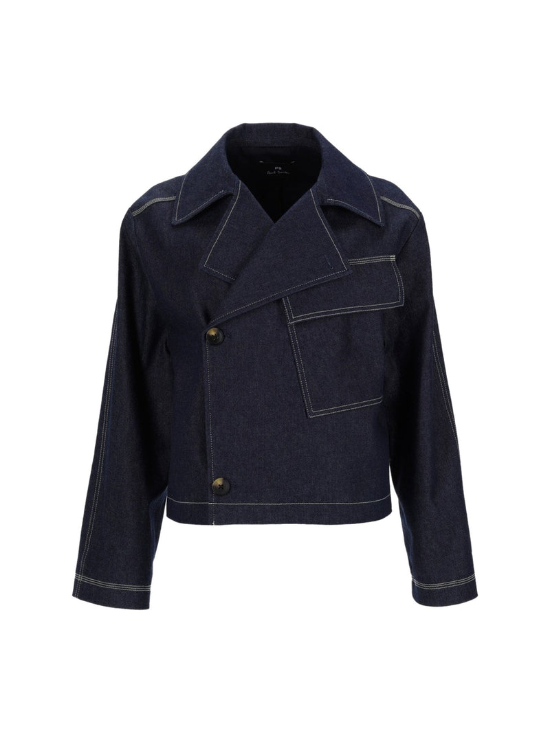 PS Paul Smith Asymmetric Denim Jacket