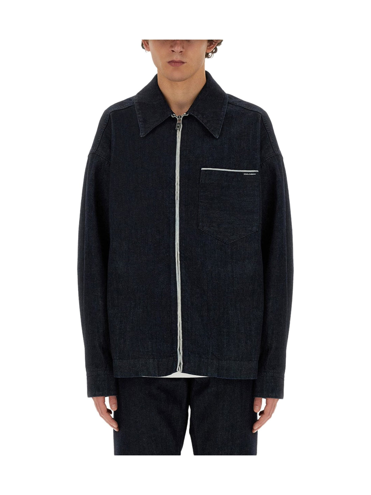 Dolce & Gabbana Selvedge Denim Zip Blouson