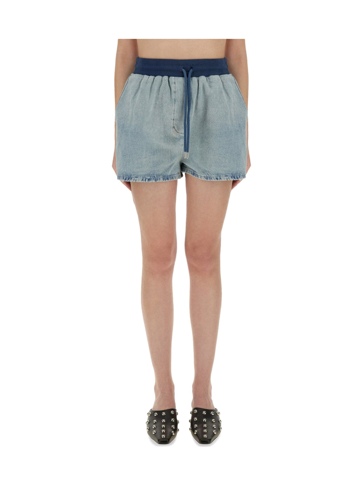 Moschino Drawstring Denim Shorts