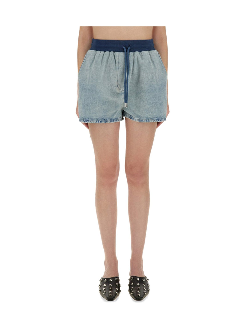 Moschino Drawstring Denim Shorts