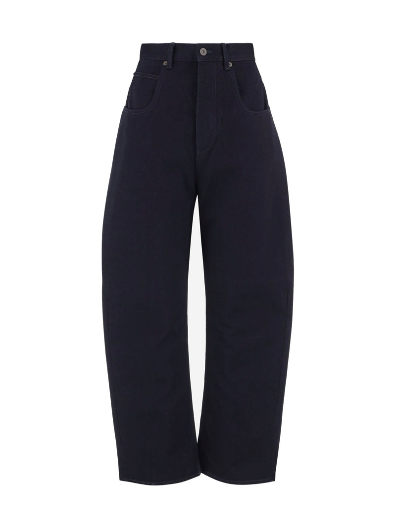 Bottega Veneta Curved Jeans in Dark Denim