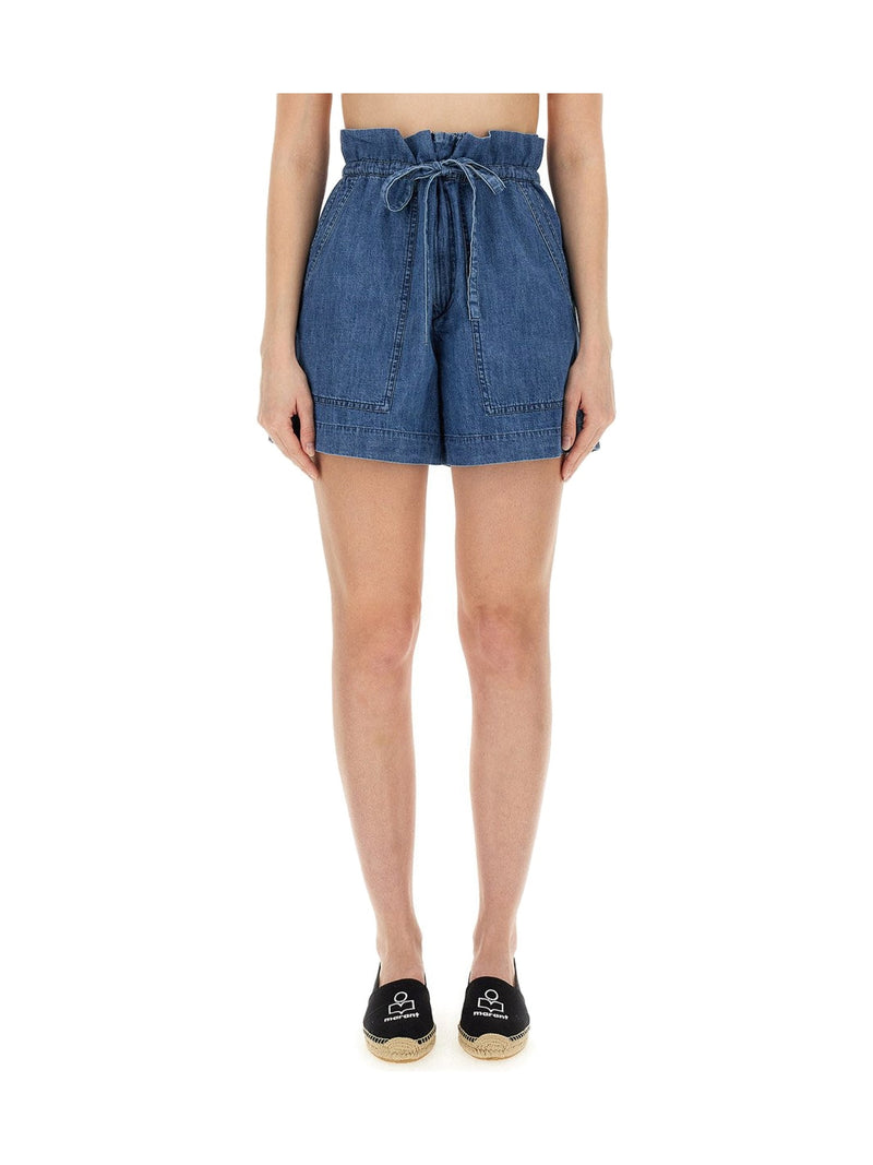 MARANT ÉTOILE Ipolyte Drawstring Denim Shorts