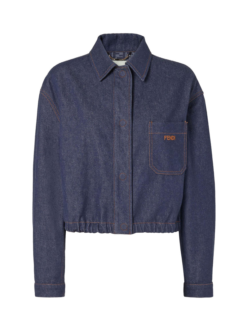 FENDI Cropped Denim Jacket