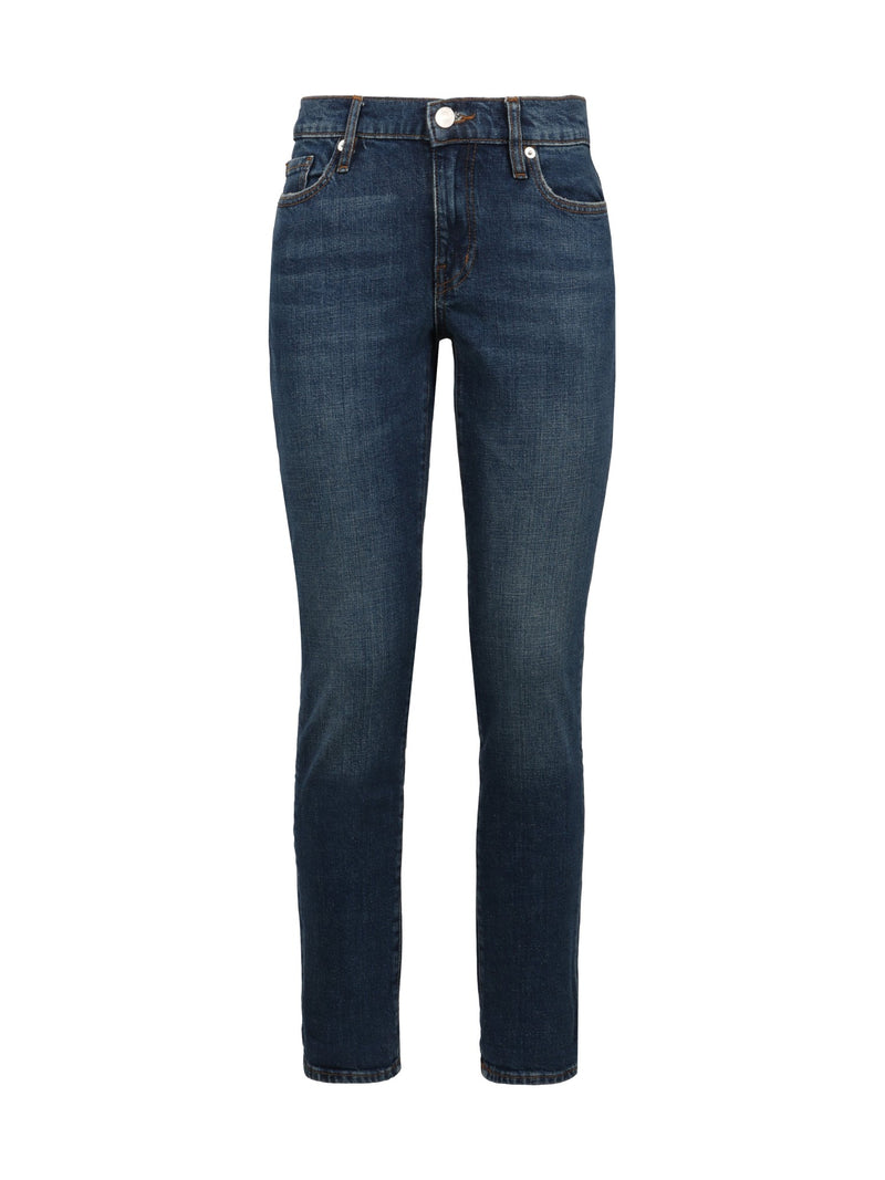 FRAME Five-Pocket Jeans in Dark Indigo