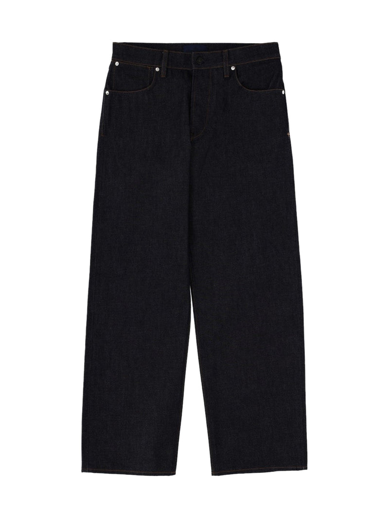 Stone Island Wide Straight Jeans in Clean Rinse