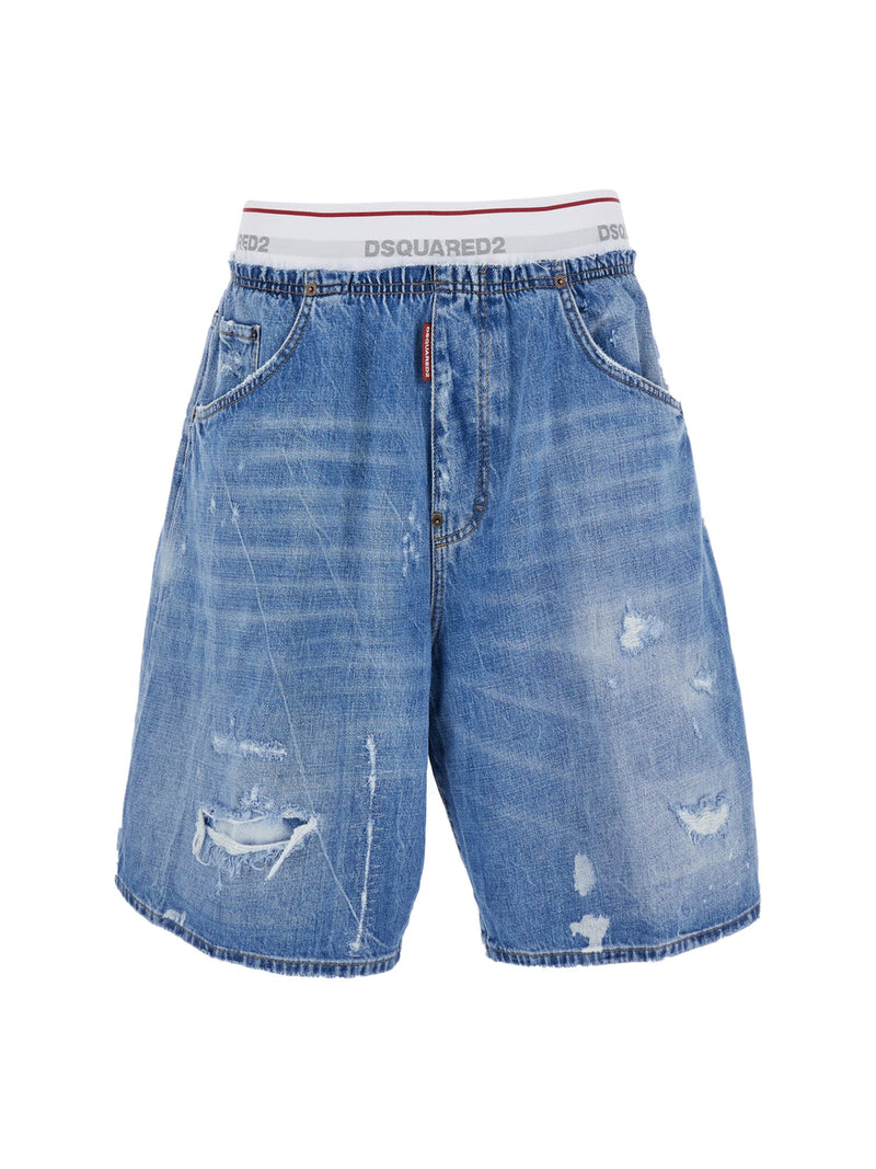DSQUARED2 Shorts Blue Denim