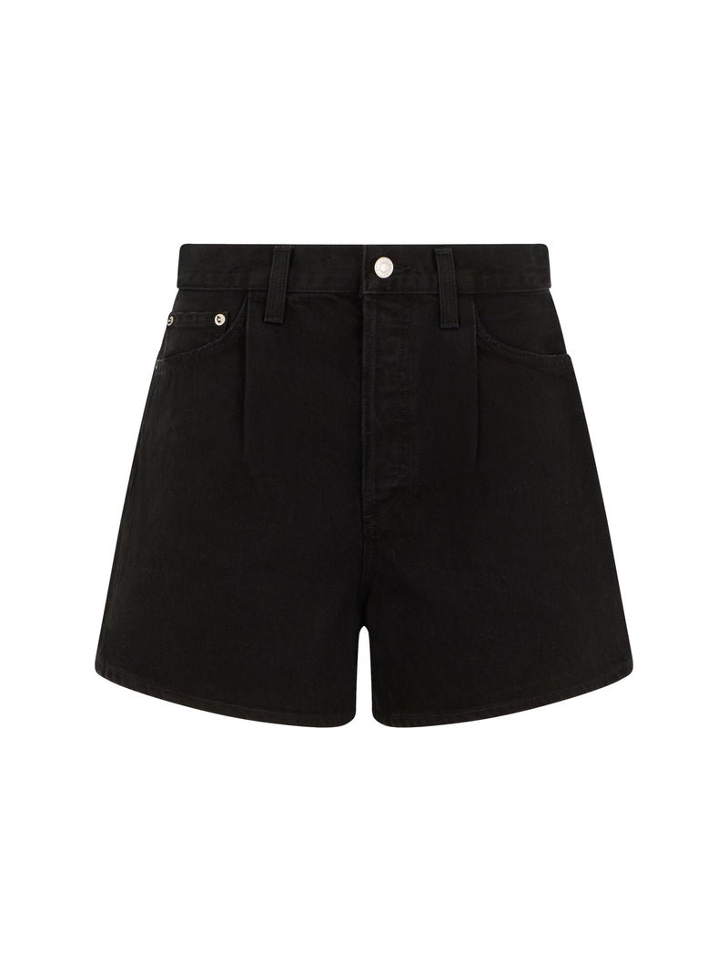 AGOLDE Shorts Denim Black