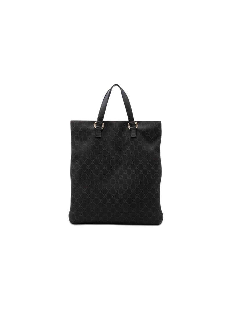 Gucci Denim Tote Brown (Pre-Owned)