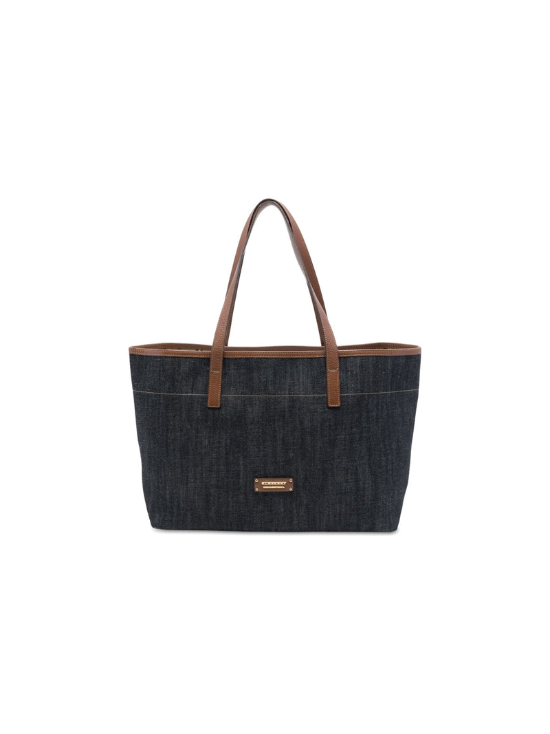 Burberry Denim Tote Bag (Pre-Owned)