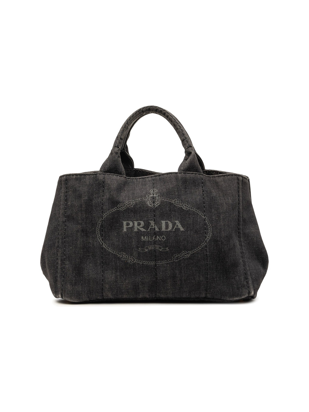 Prada Satchel Canapa Denim (Pre-Owned)