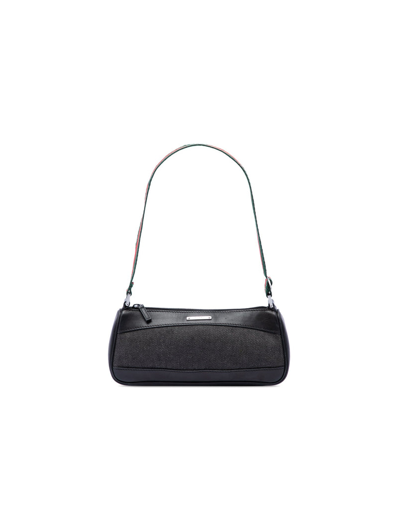 Gucci Shoulder Bag Denim Web (Pre-Owned)