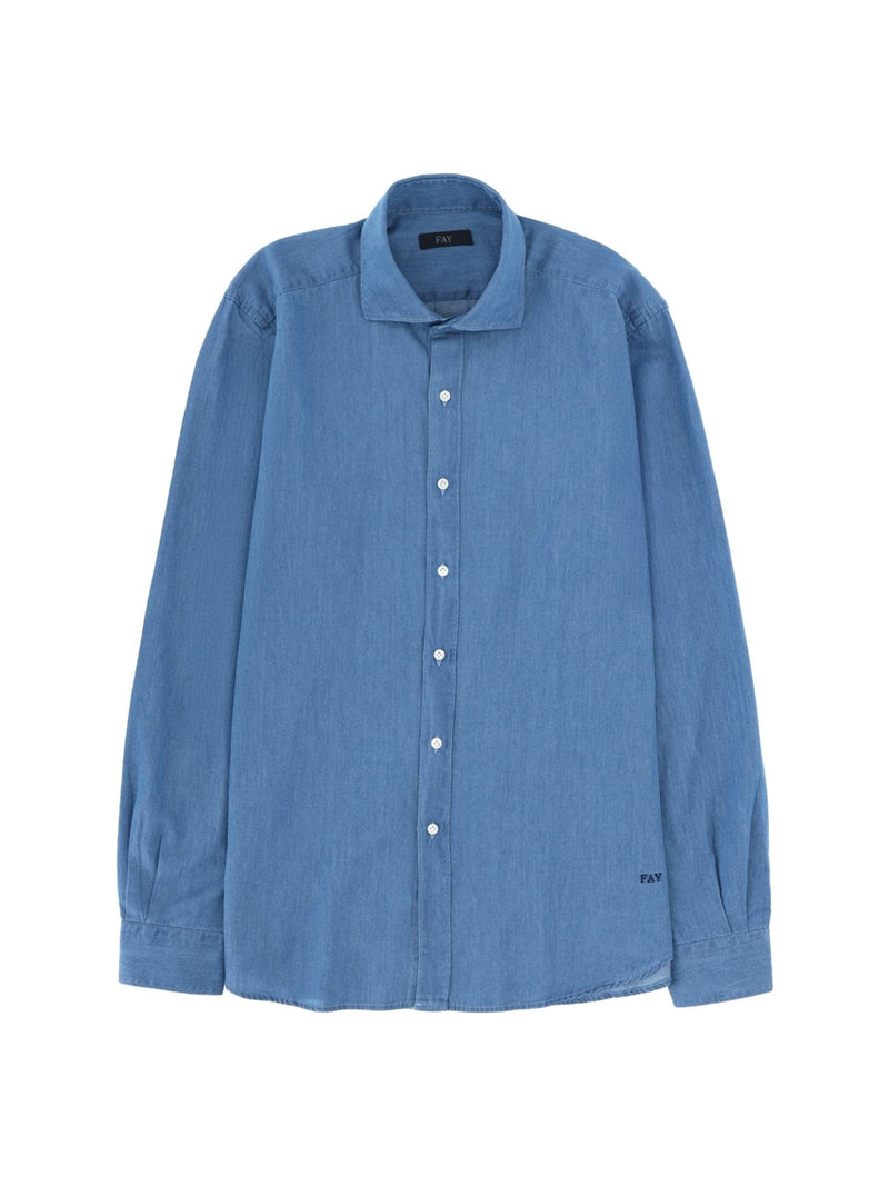 Fay Denim Shirt in Blue