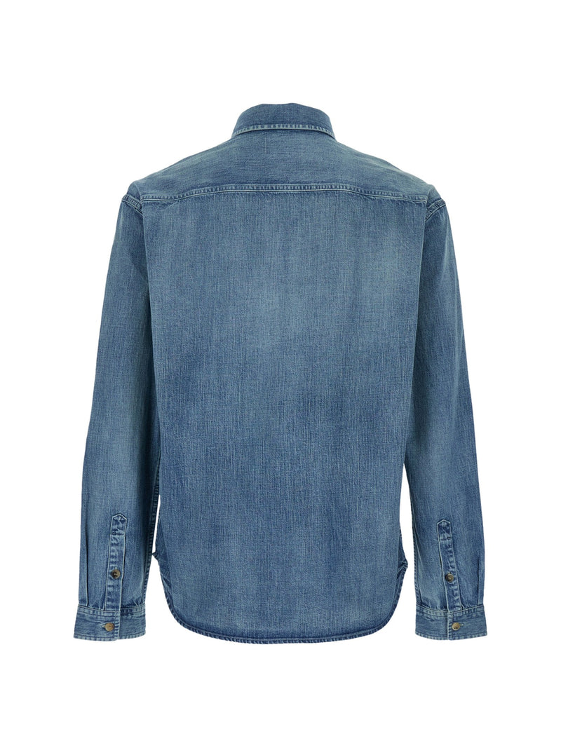 Saint Laurent Denim Shirt, Light Blue