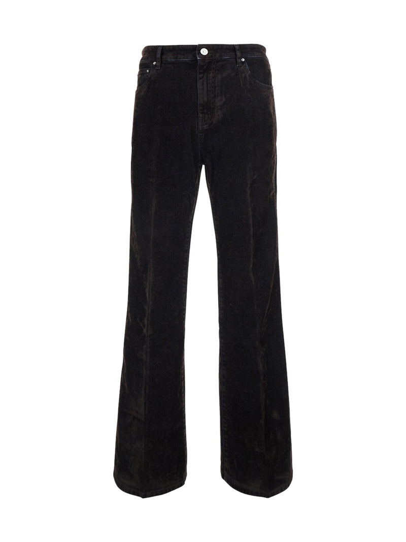 AMIRI Denim Shirt in Brown Cotton