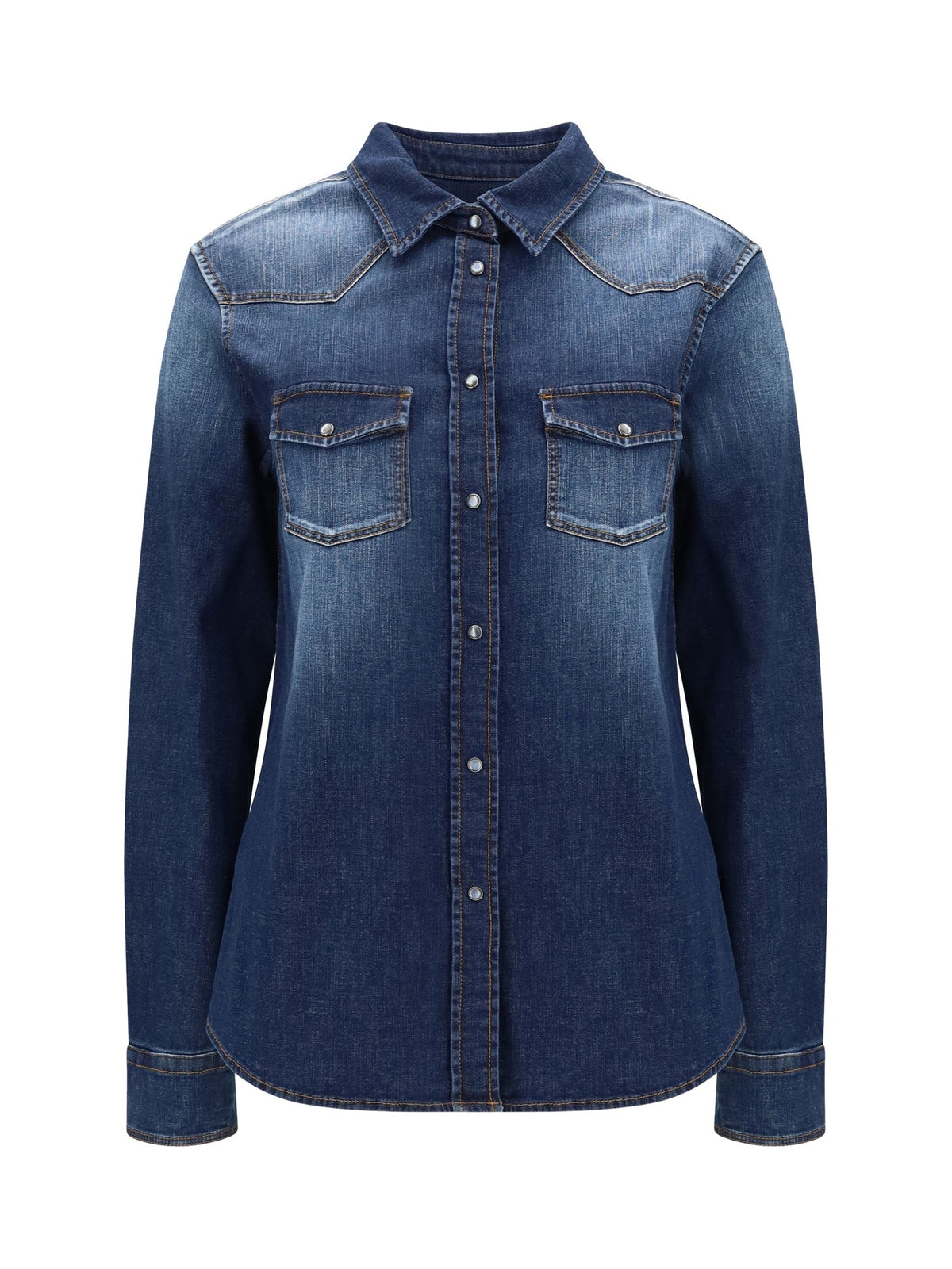 Jacob Cohën Western Denim Long Sleeve Shirt