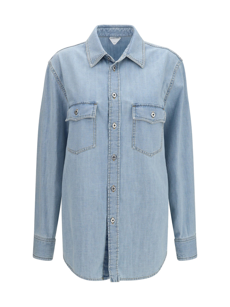Bottega Veneta Denim Shirt Sky Bleached Light Bleach