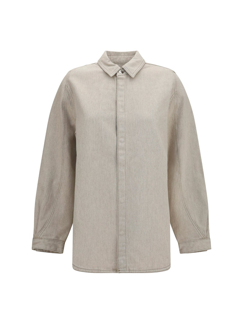 Jacquemus Denim Shirt Amelo-De-Nîmes Light Beige