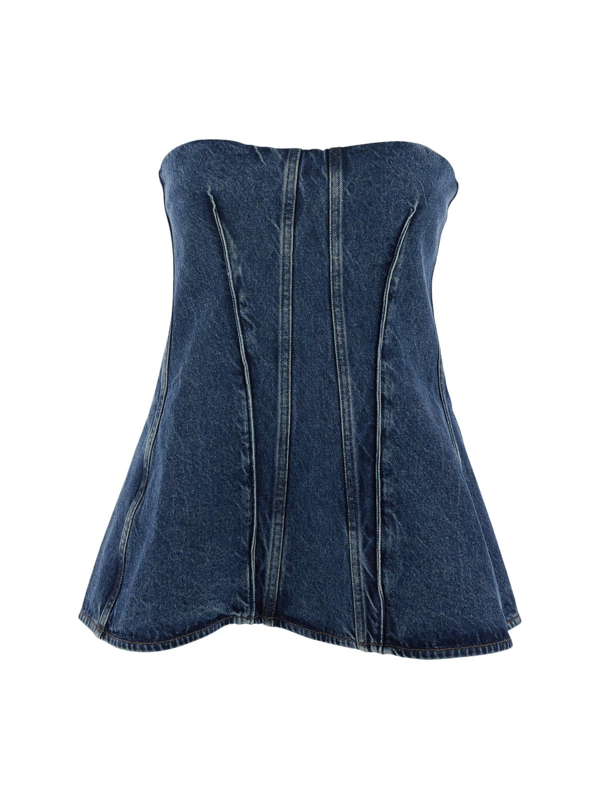 AGOLDE Top Lara Denim Blue