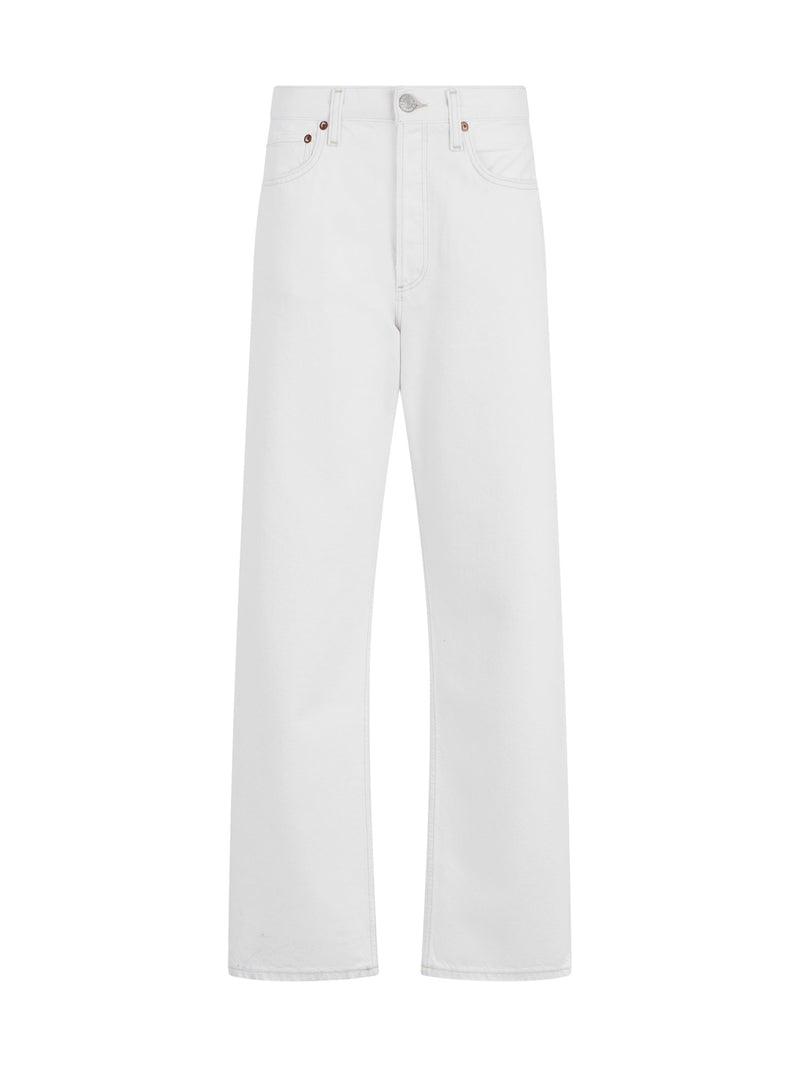 AGOLDE Straight Denim Pants White