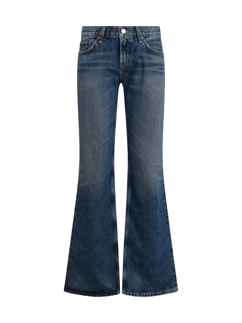 AGOLDE Flared Jeans in Dark Blue Denim