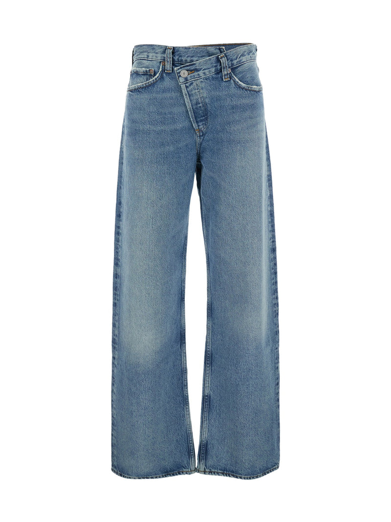 AGOLDE Jeans Asymmetrical Wide Leg Blue