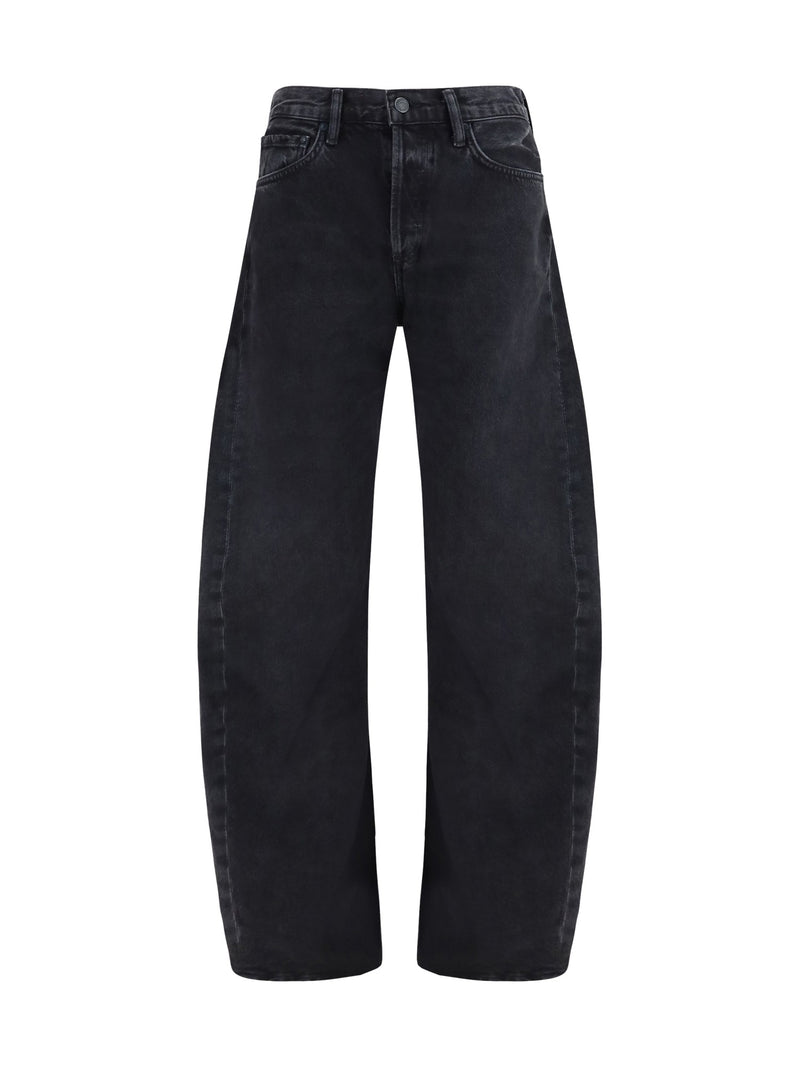 AGOLDE Jeans Spiral Vanta Dark Marbled Black