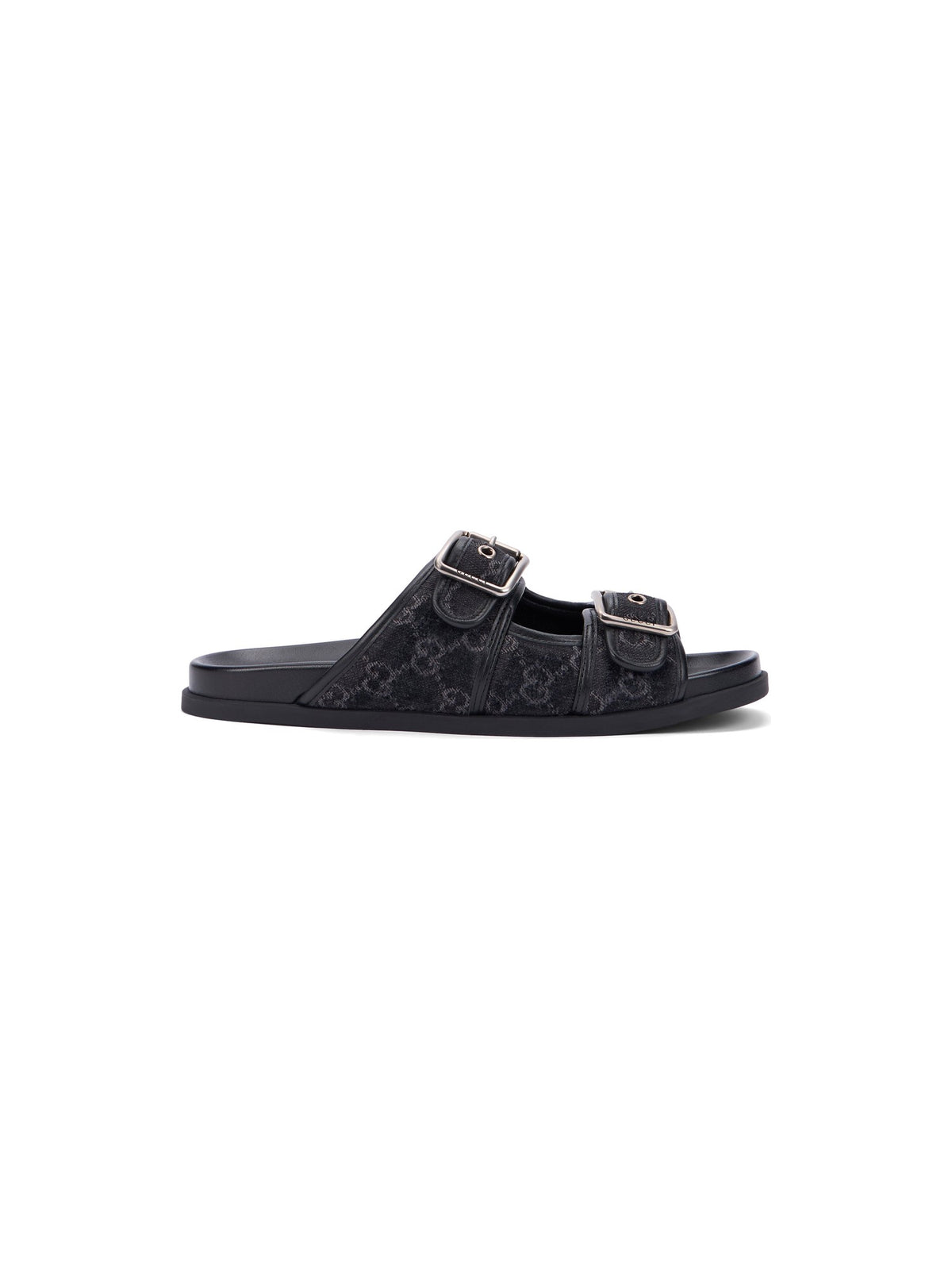 Gucci Denim Slider Sandals Black