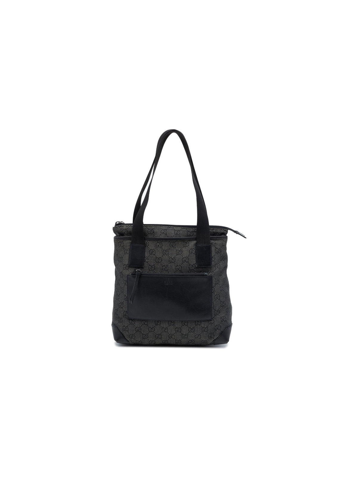 Gucci Denim Tote Bag Black (Pre-Owned)
