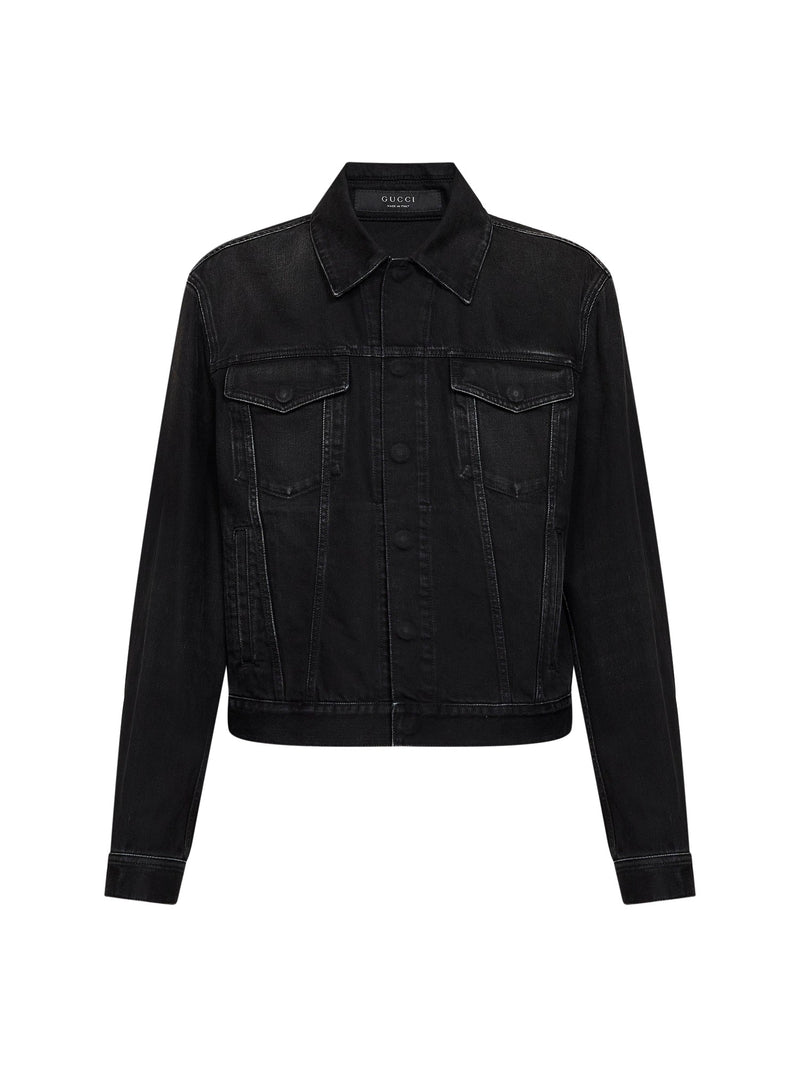 Gucci Denim Jacket Black Washed Cotton