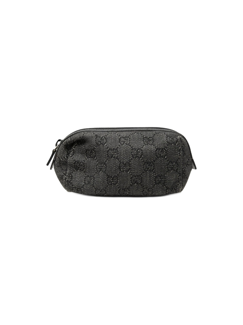 Gucci Cosmetic Pouch GG Denim Grey (Pre-Owned)