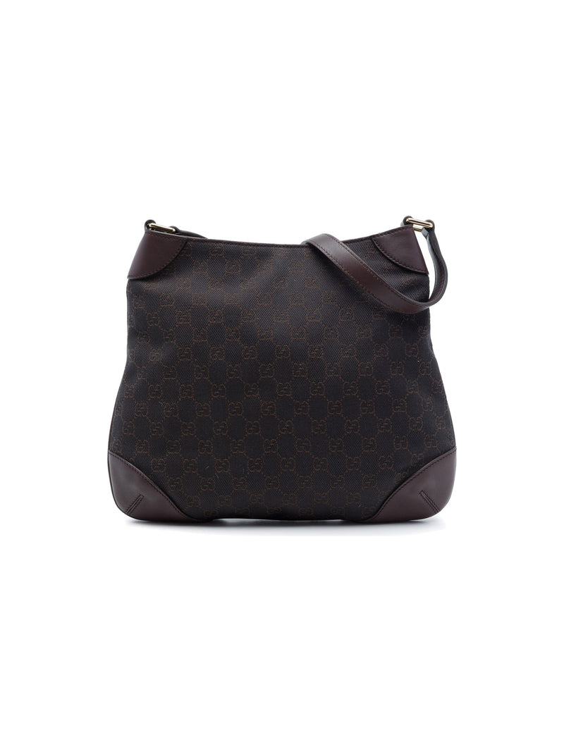 Gucci Shoulder Bag GG Denim Brown (Pre-Owned)