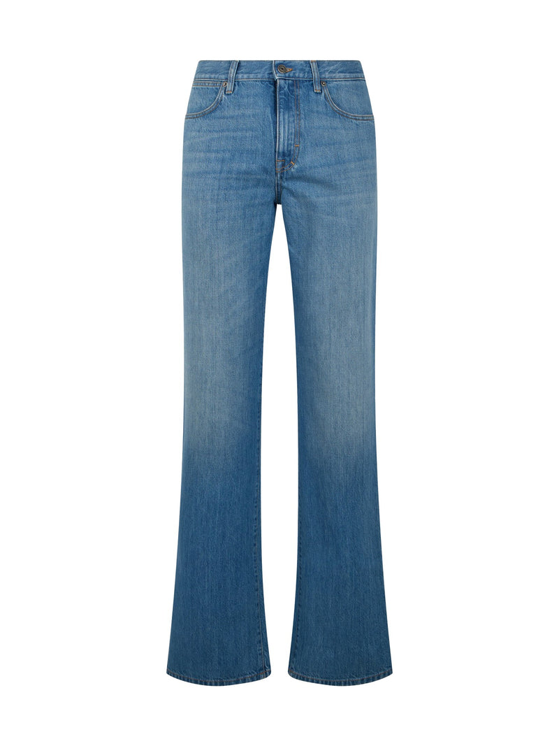 Gucci Flared Denim Jeans, Blue