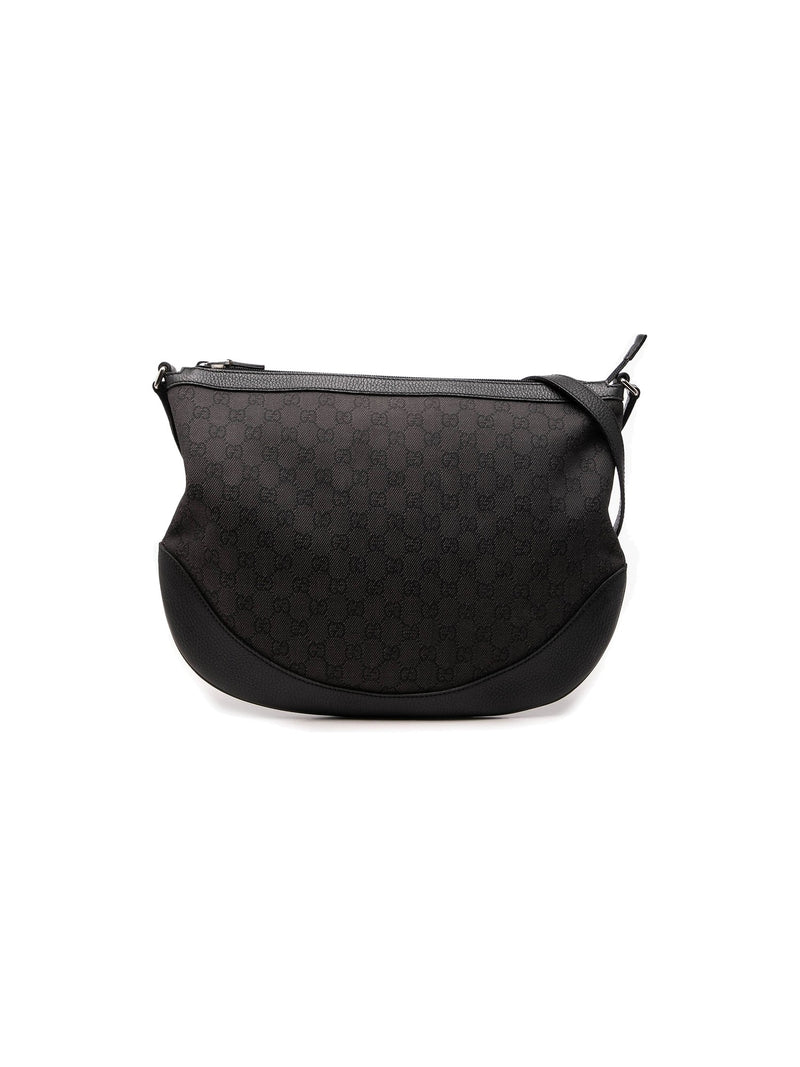 Gucci Crossbody Half Moon Denim Bag (Pre-Owned)