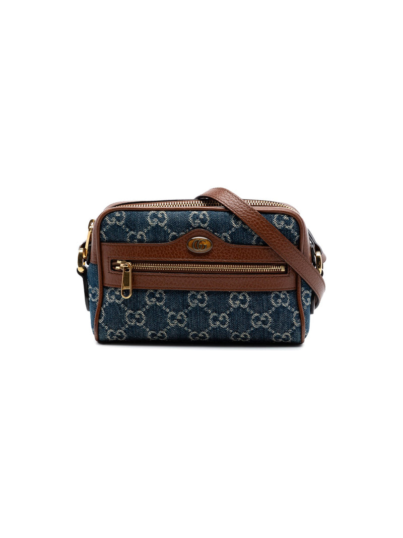 Gucci Mini Crossbody Bag Ophidia Denim (Pre-Owned)