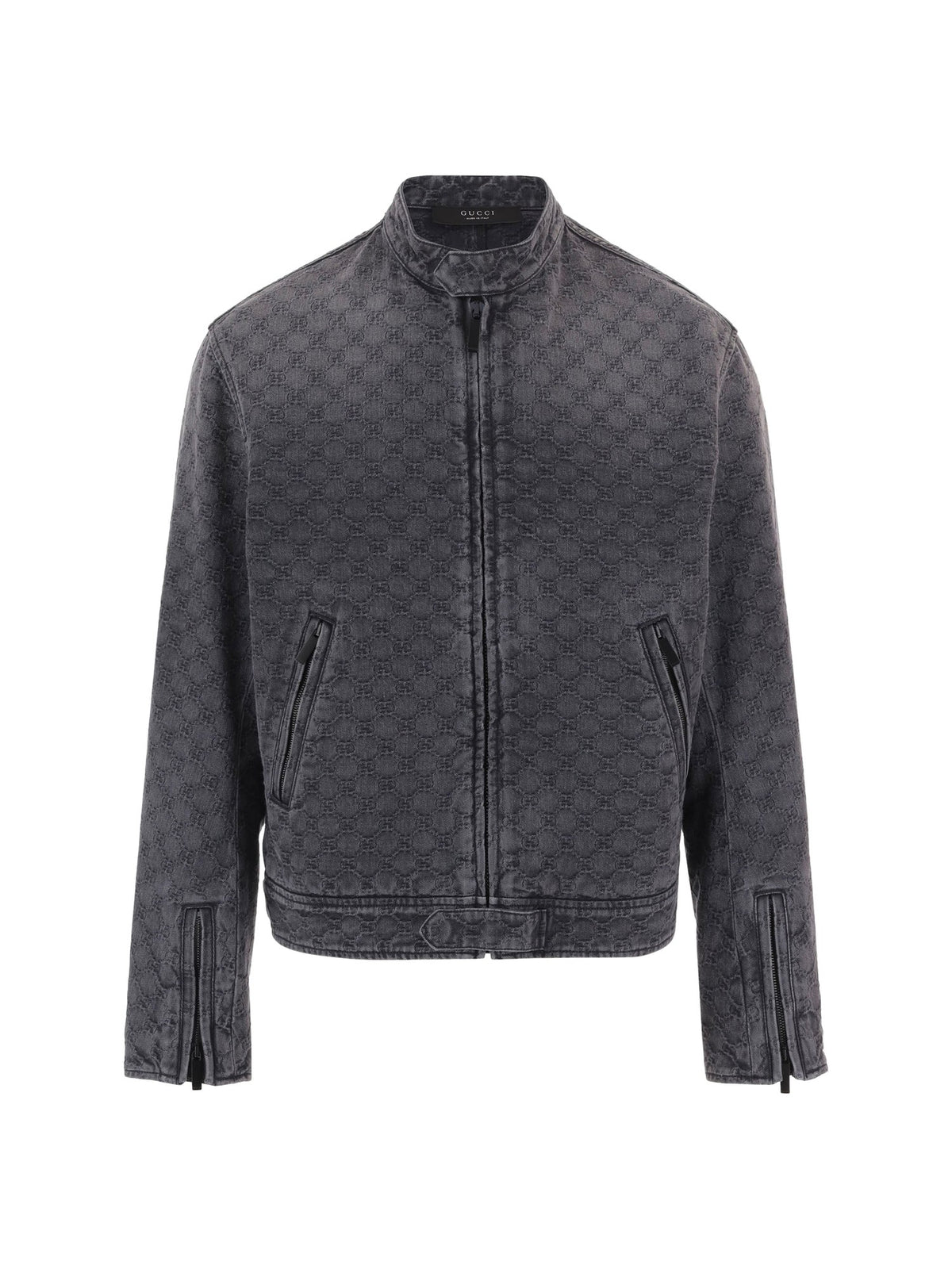 Gucci Denim Jacket GG Jacquard Cotton