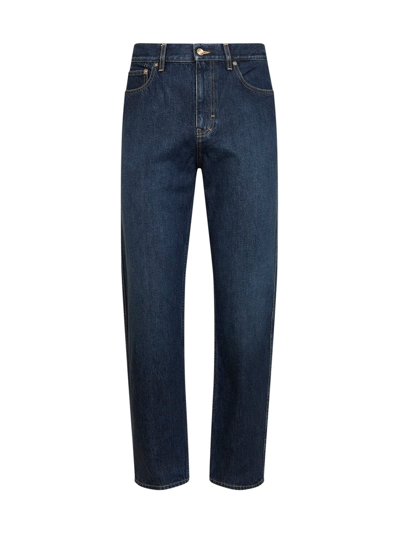 Gucci Slim-Fit Jeans in Blue Cotton Denim