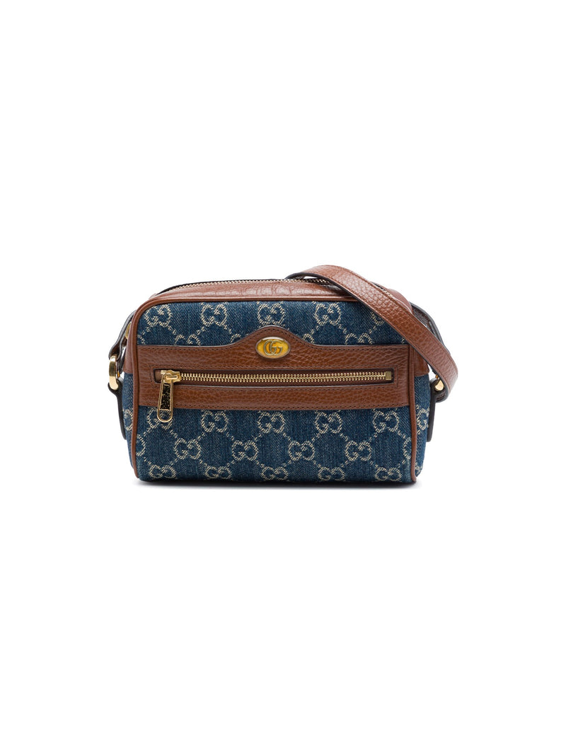 Gucci Mini Ophidia Crossbody Bag Denim Blue (Pre-Owned)
