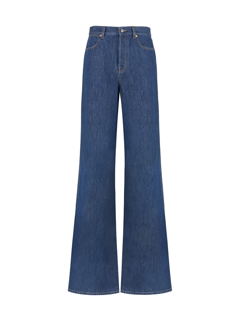 Gucci 5-Pocket Straight-Leg Denim Jeans
