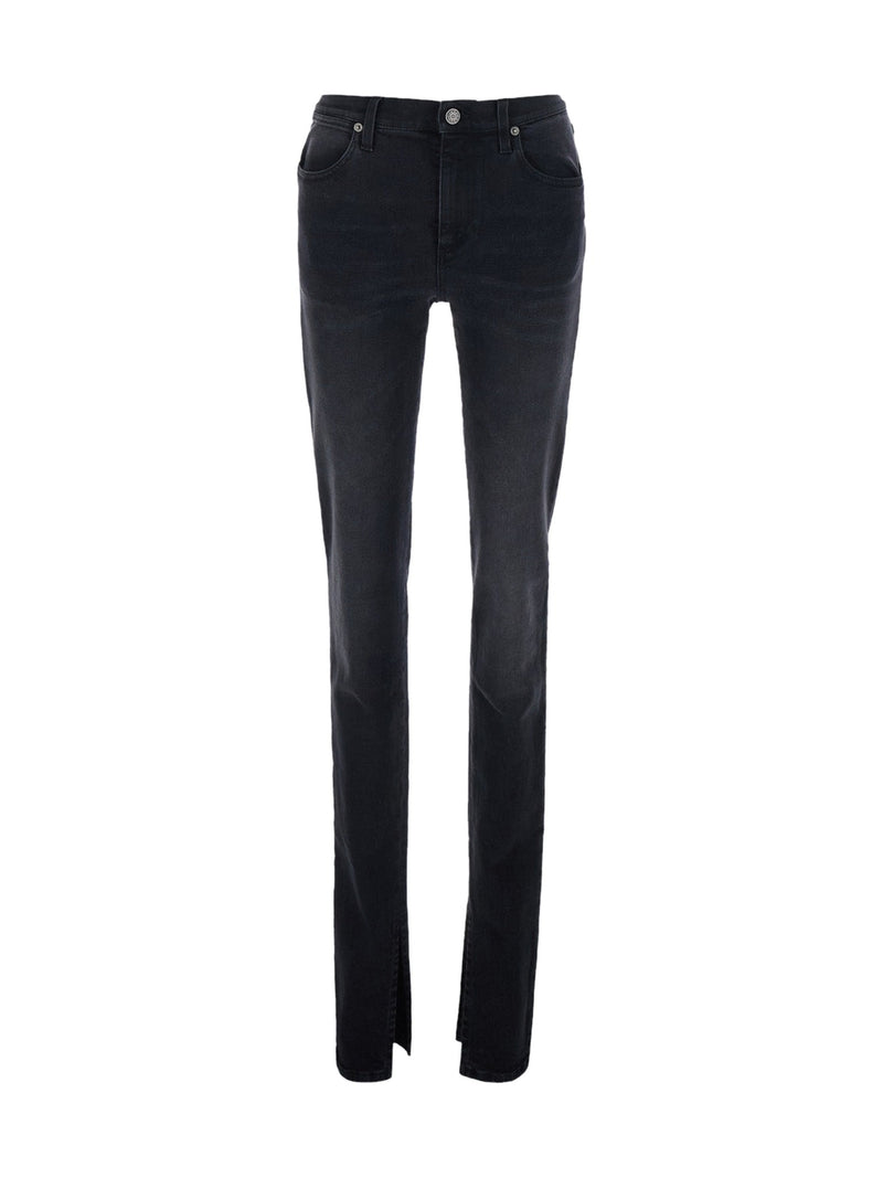 Gucci Jeans Mid-Rise Black Split Hem