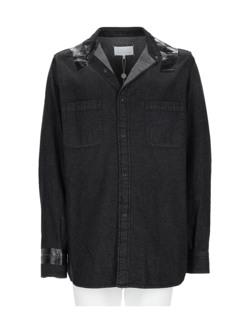 Maison Margiela Shirt in Taped Denim Black