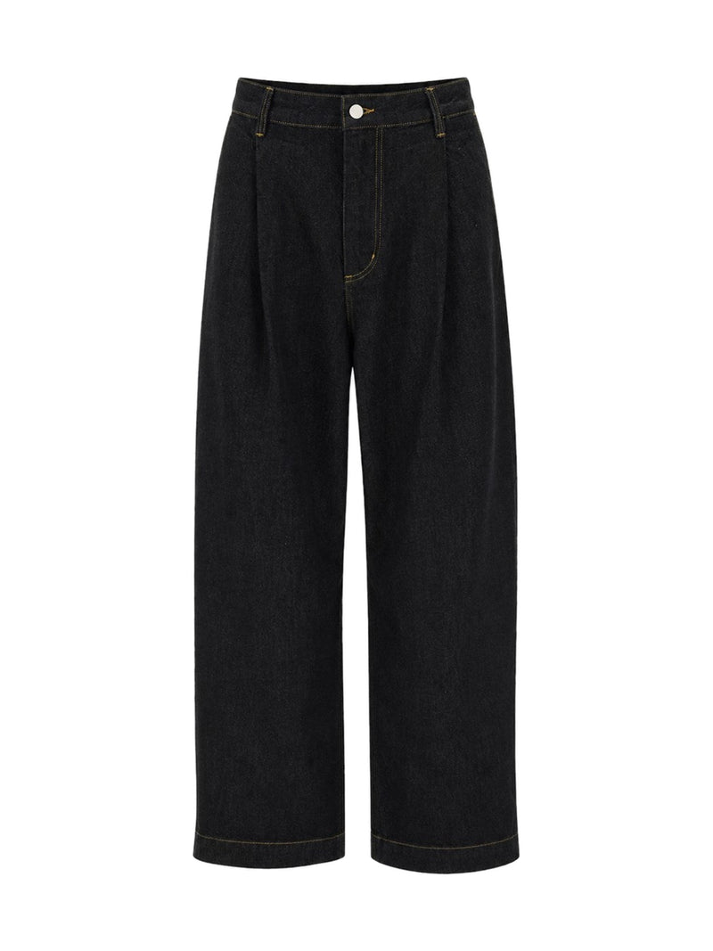 Studio Nicholson Denim Trousers in Black