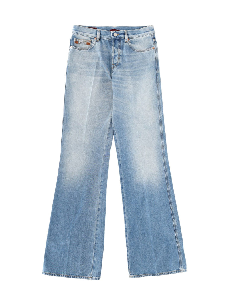 Gucci Flare Leg Jeans Blue Cotton