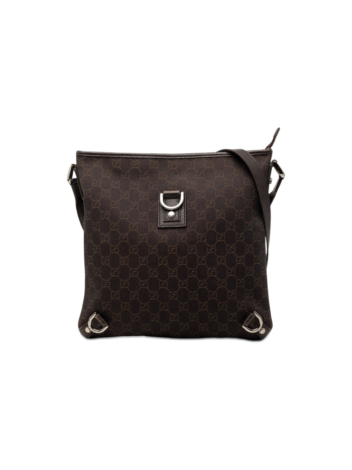 Gucci Crossbody Bag Abbey D-Ring Denim Brown (Pre-Owned)