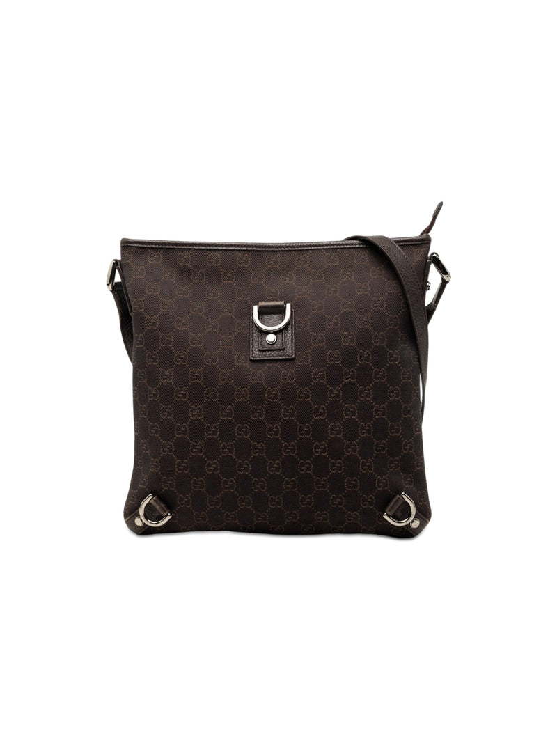 Gucci Crossbody Bag Abbey D-Ring Denim Brown (Pre-Owned)