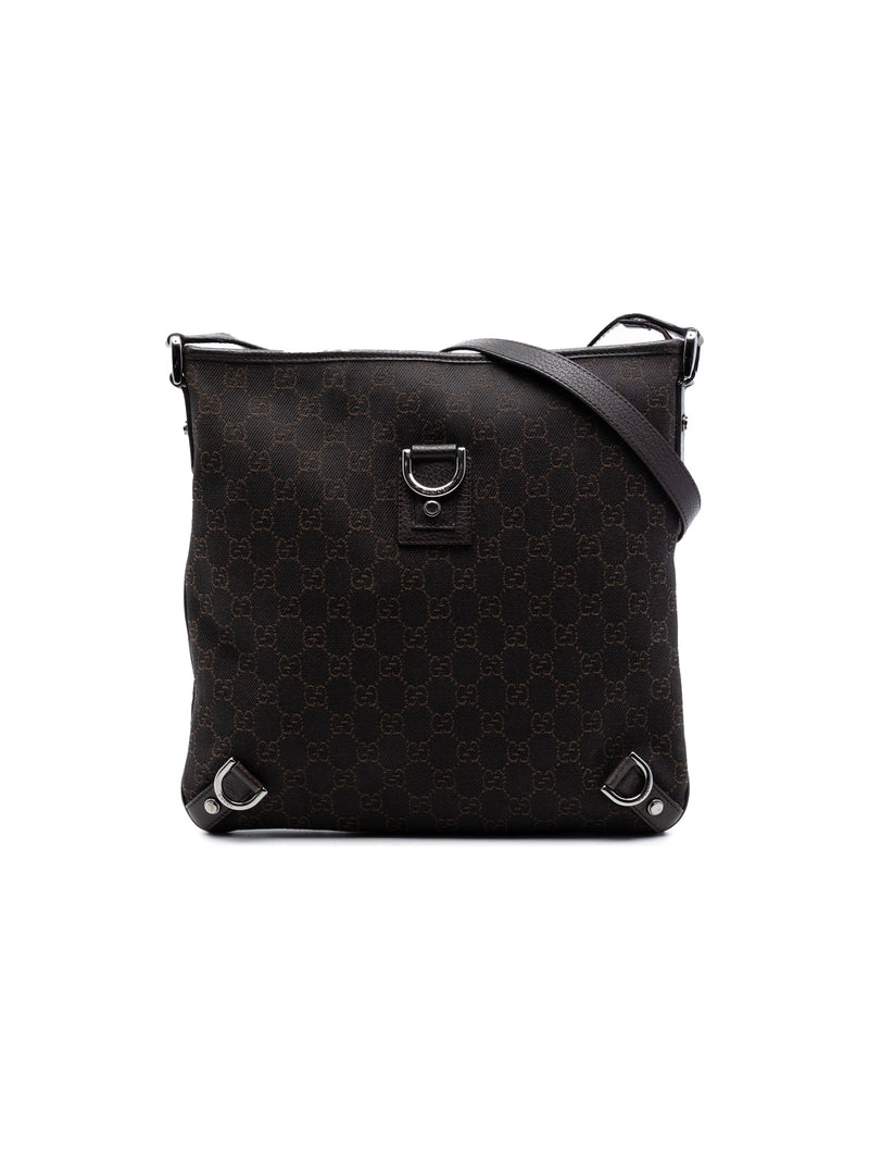 Gucci Crossbody Bag Abbey D Ring Denim Brown (Pre-Owned)